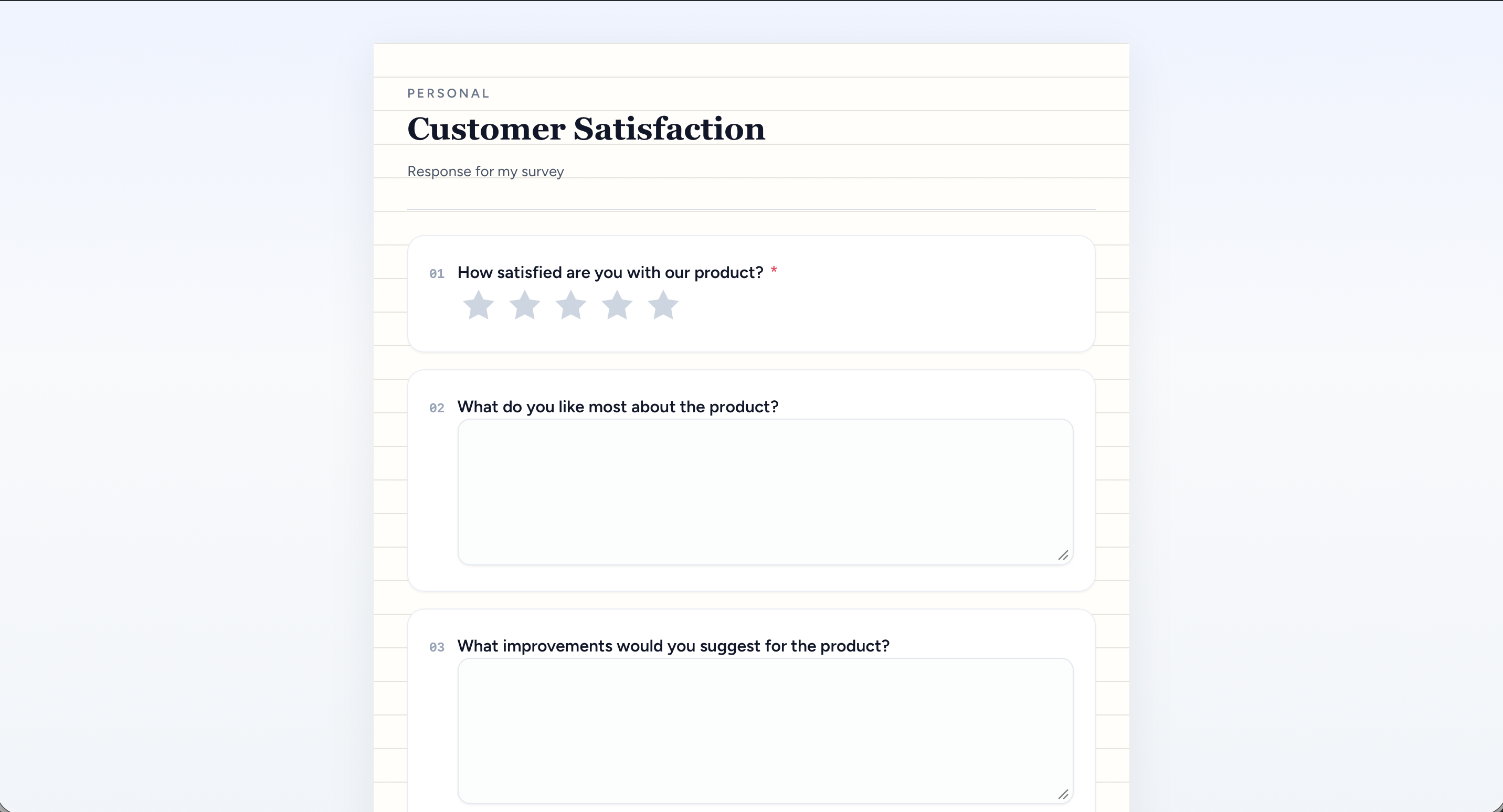 Public survey